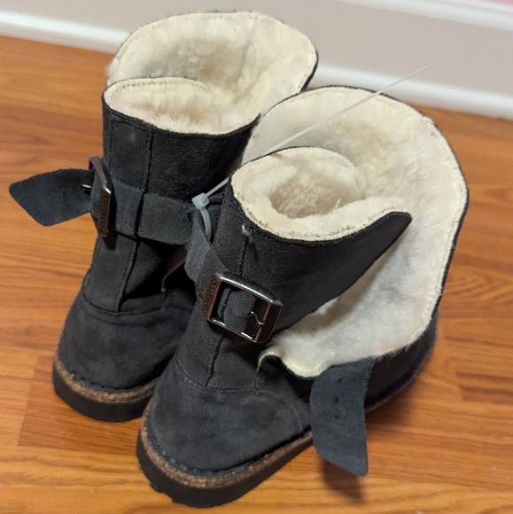 Birkenstock Upsalla Shearling Boot Suede Leather 5.5 Euro 36 - Picture 5 of 7